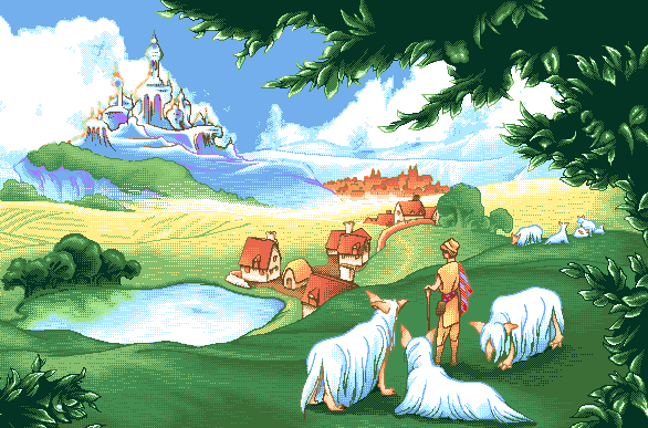 castle by the lake
